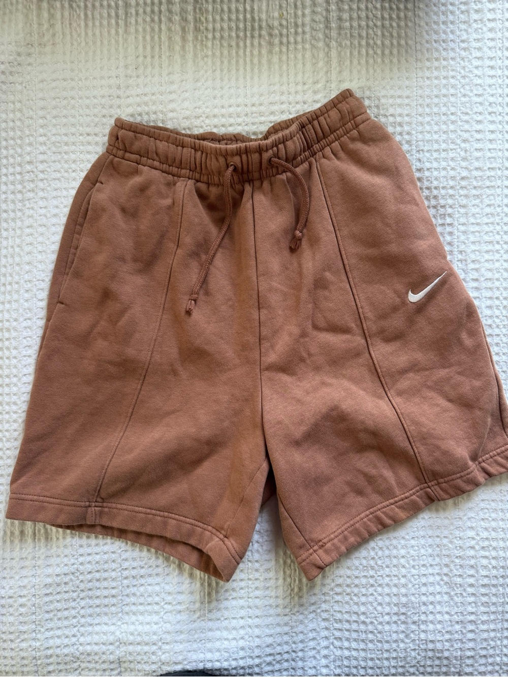 Women’s Nike Brown Swoosh Fleece Shorts